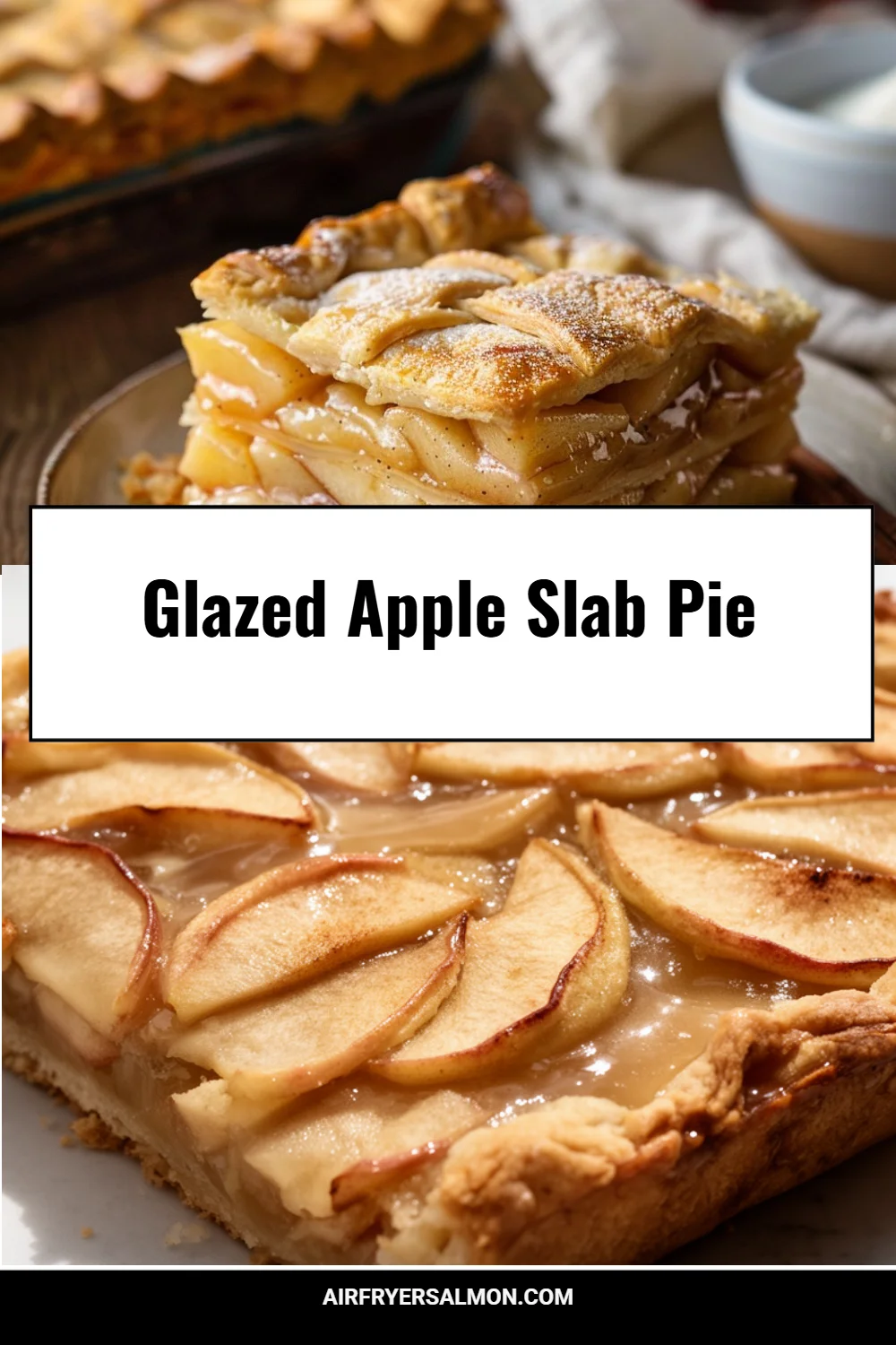 Glazed Apple Slab Pie