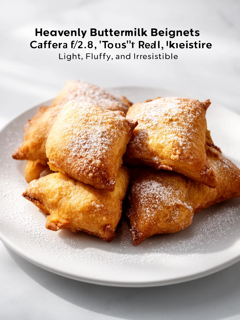Heavenly Buttermilk Beignets: Light, Fluffy, and Irresistible