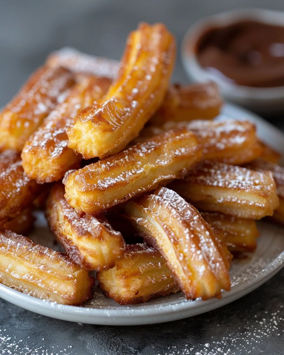 Homemade Churro Bites with Nutella