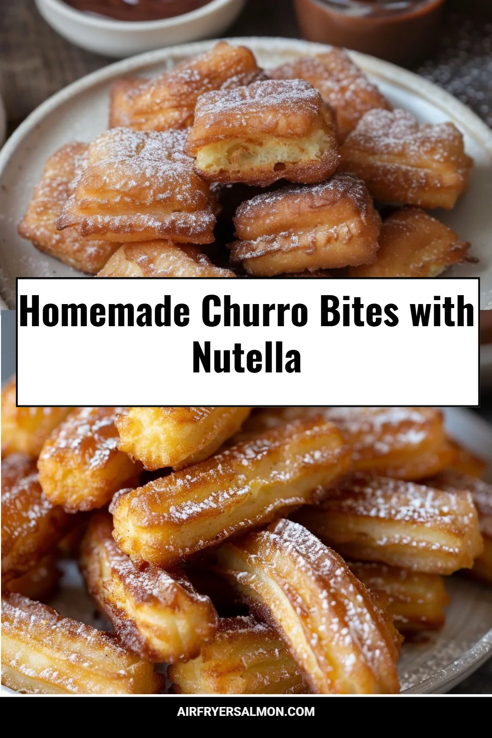 Homemade Churro Bites with Nutella