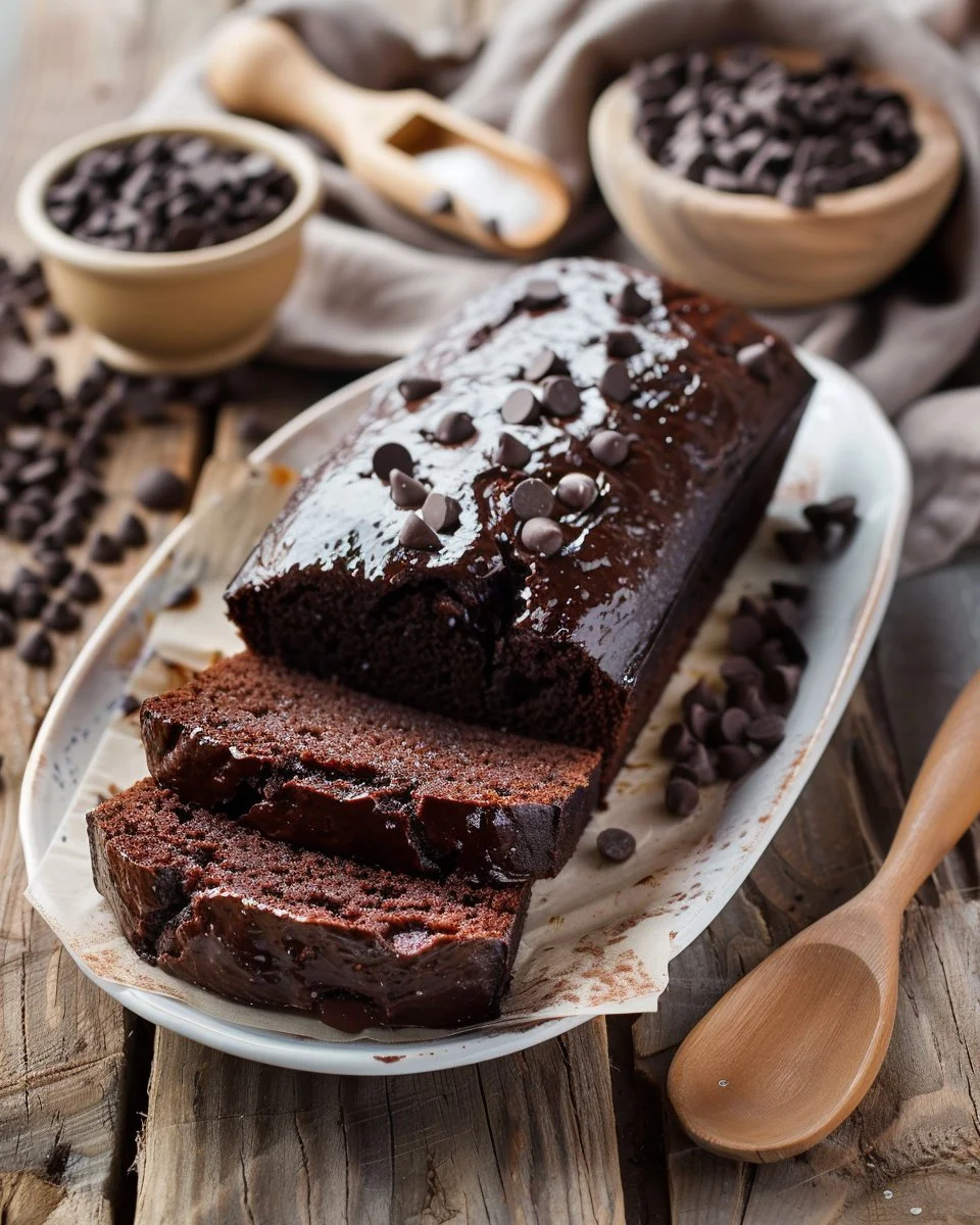 Hot Fudge Brownie Bread