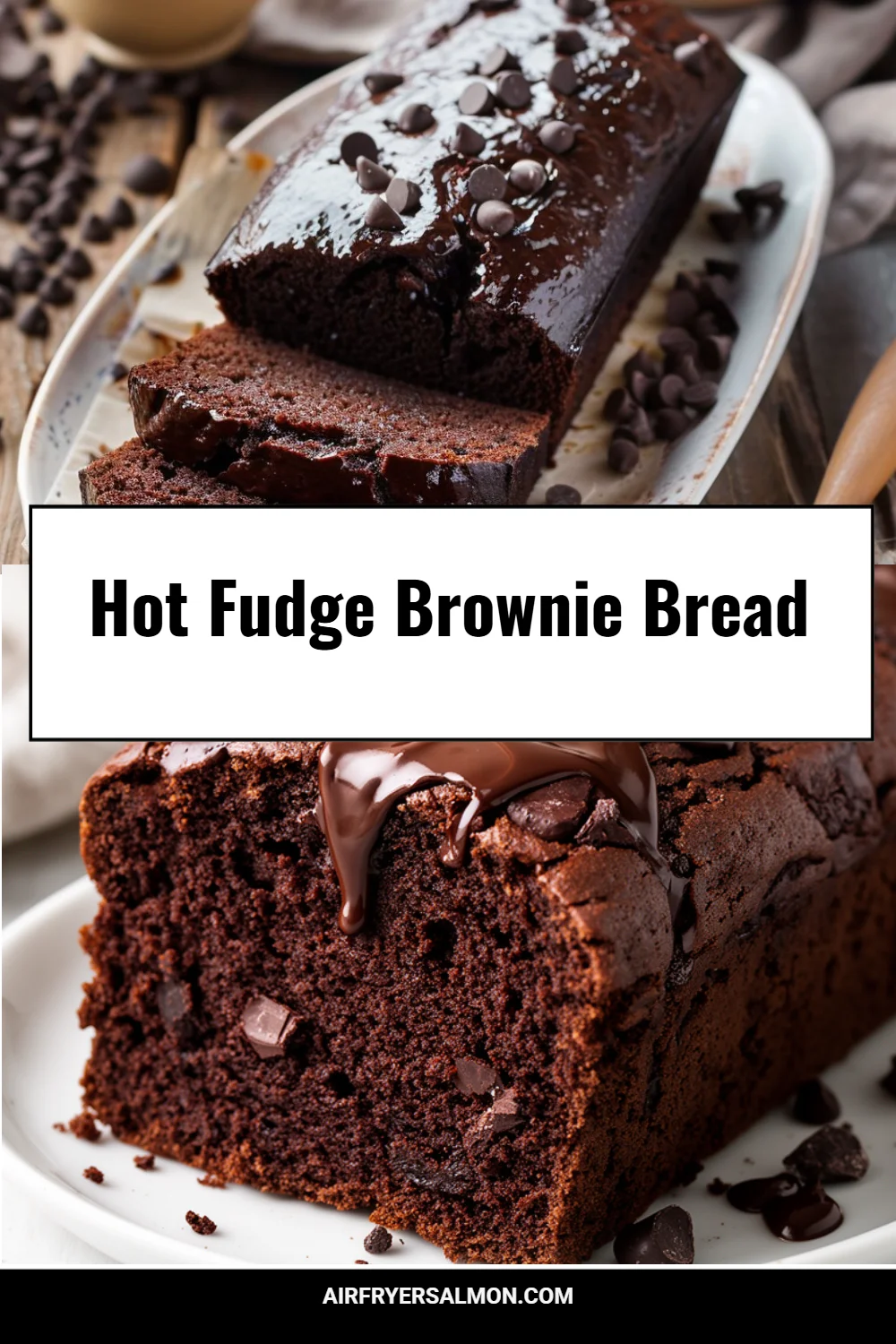 Hot Fudge Brownie Bread
