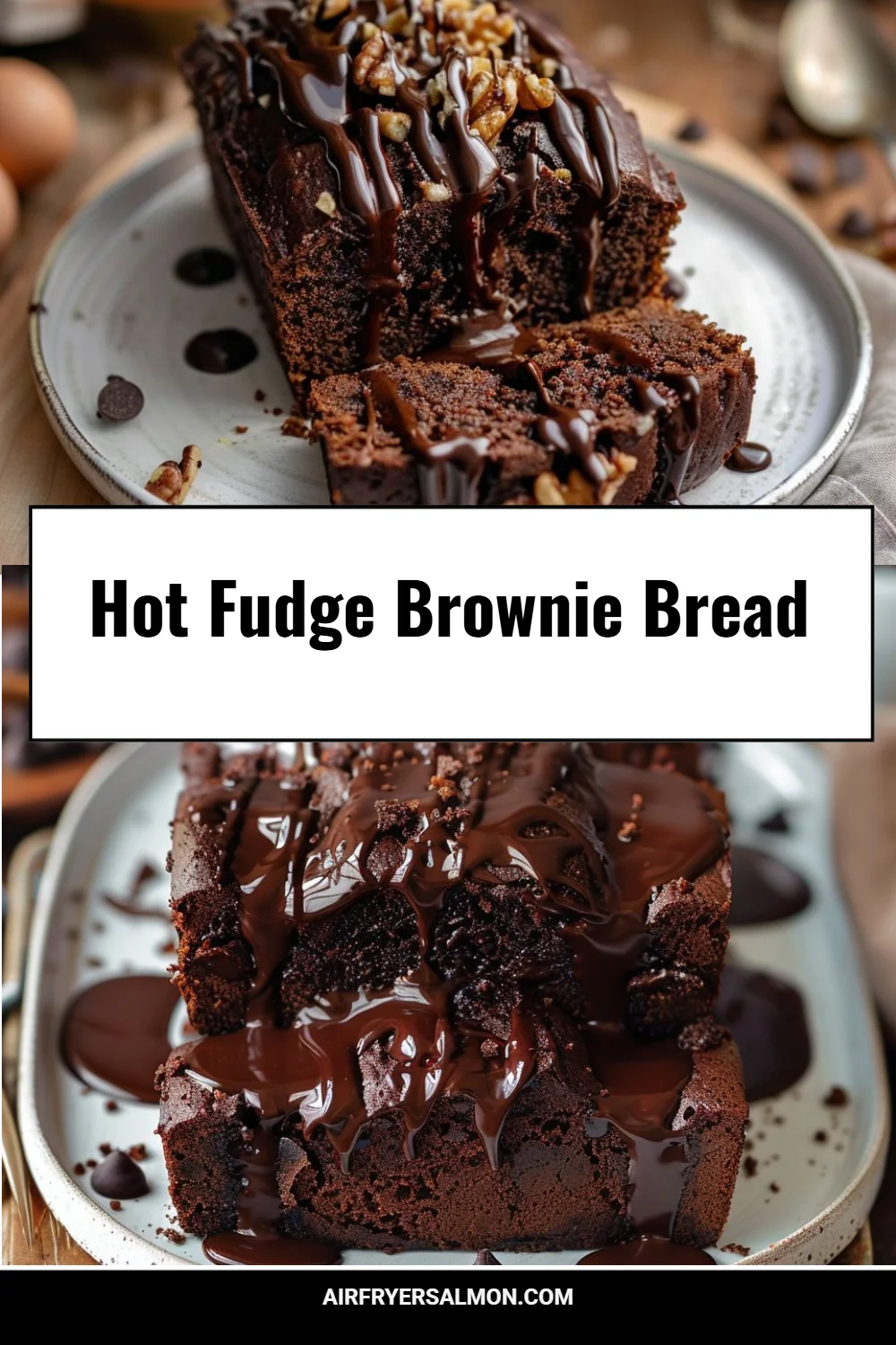 Hot Fudge Brownie Bread