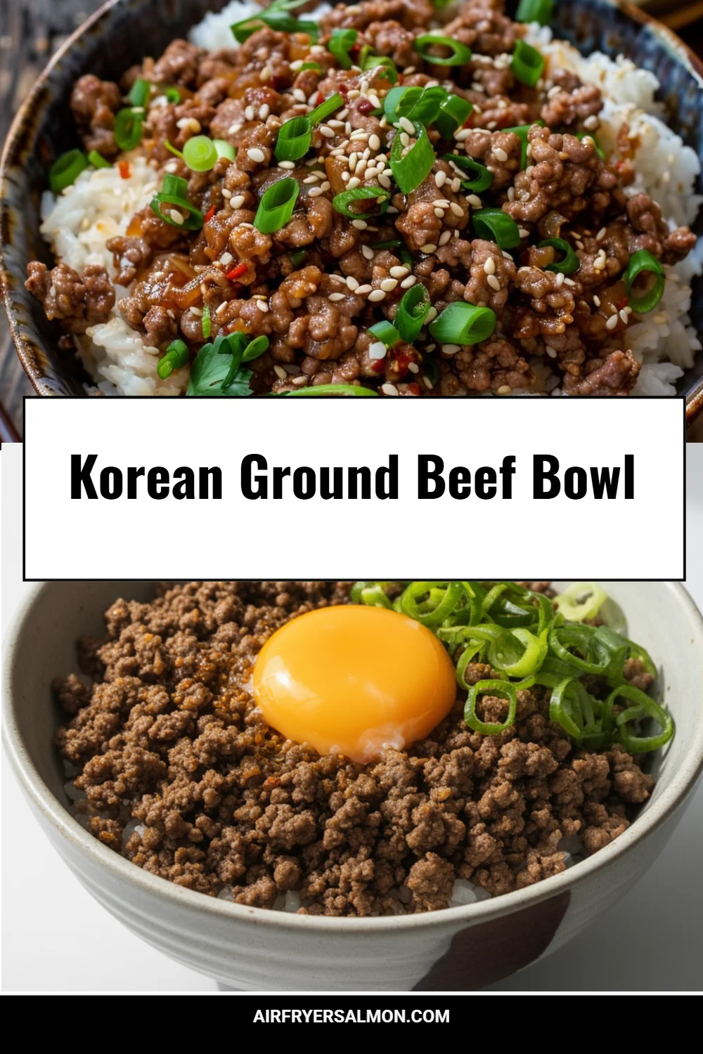 Korean Ground Beef Bowl