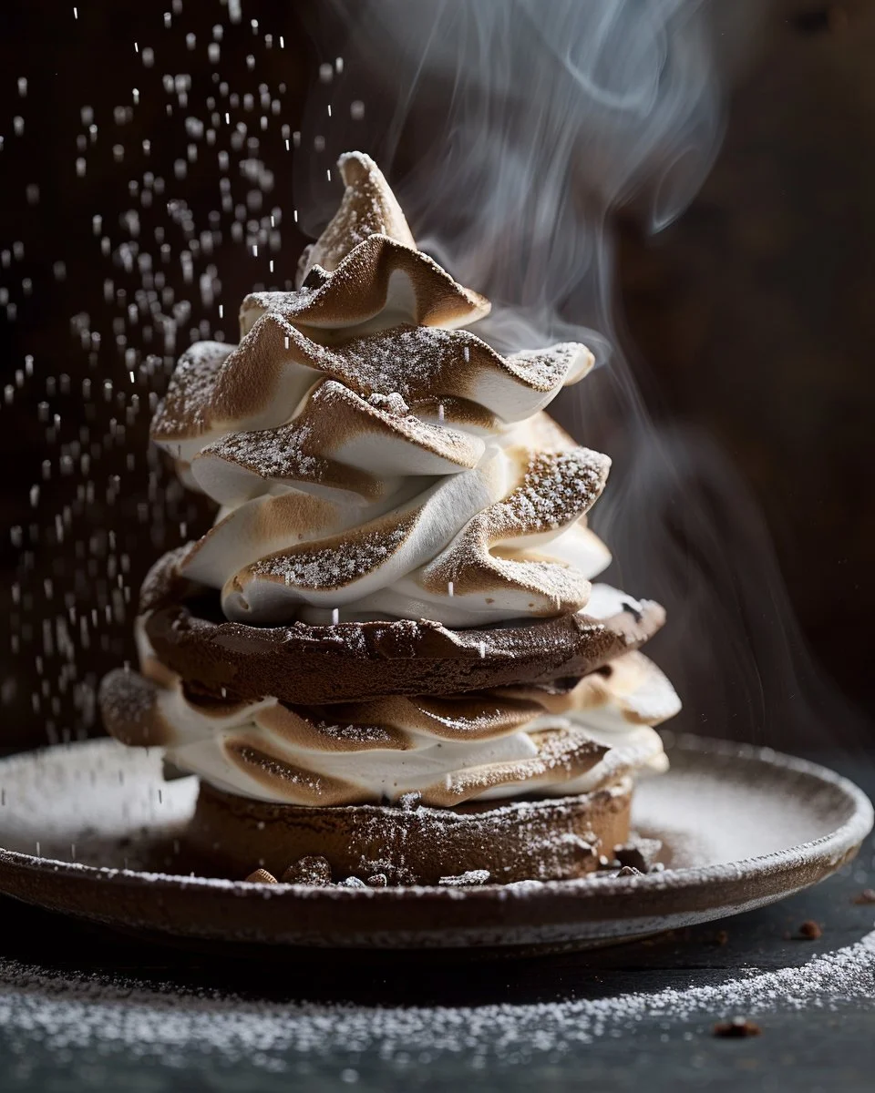 Milk Chocolate Meringue Cake