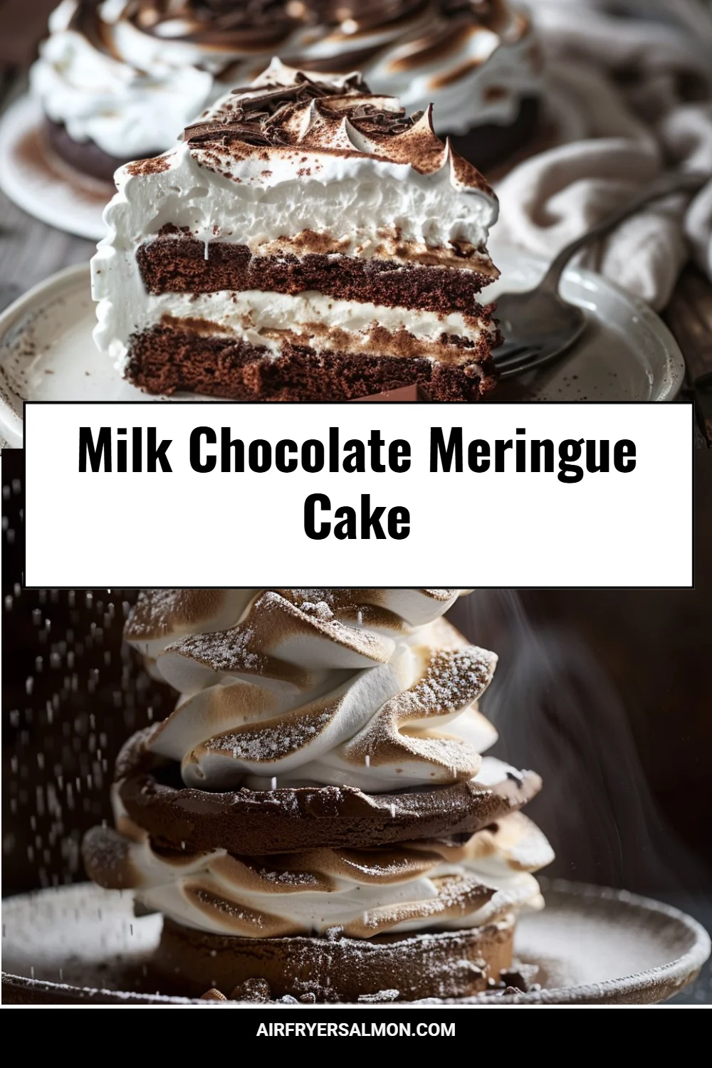 Milk Chocolate Meringue Cake