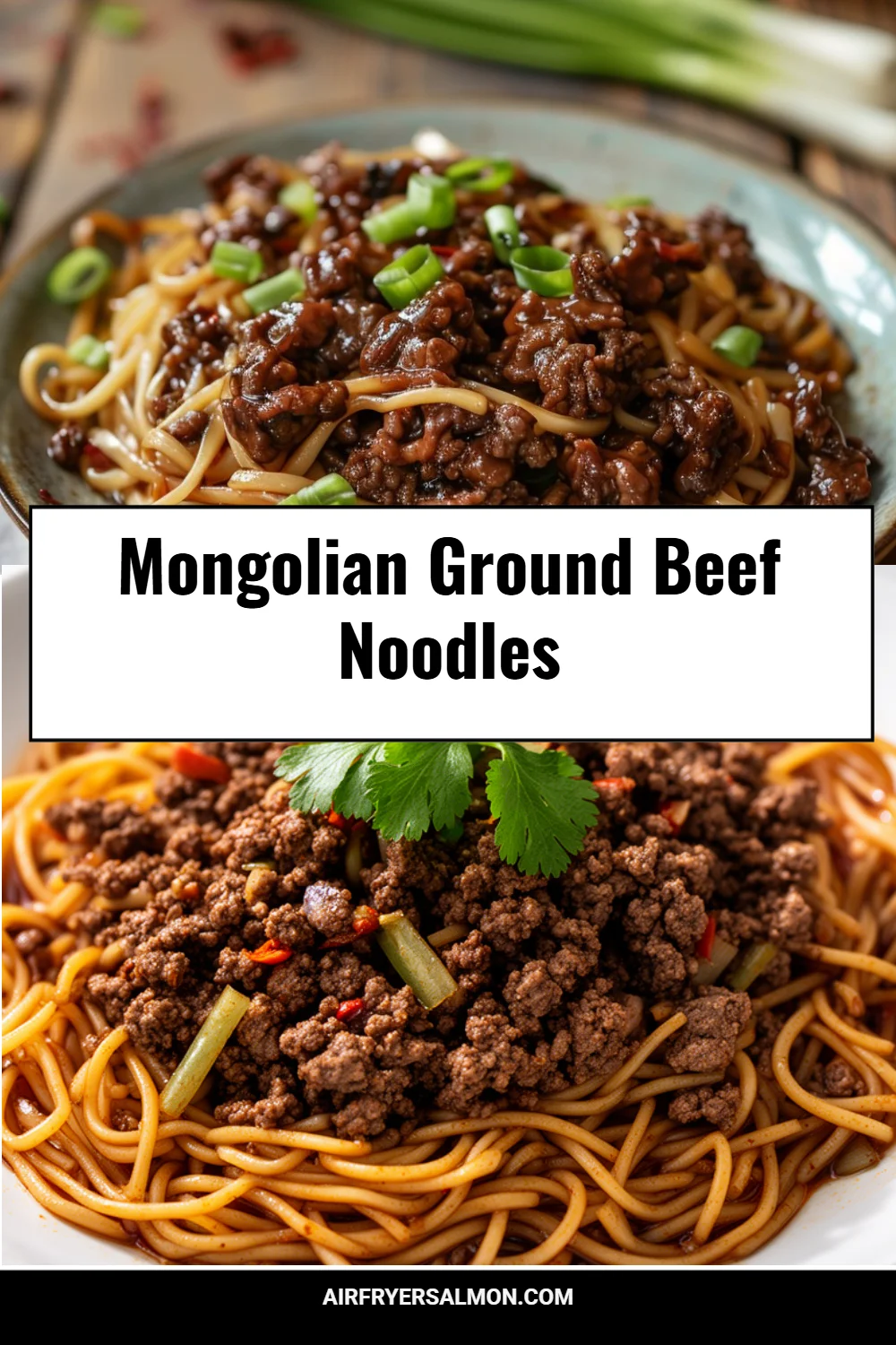 Mongolian Ground Beef Noodles