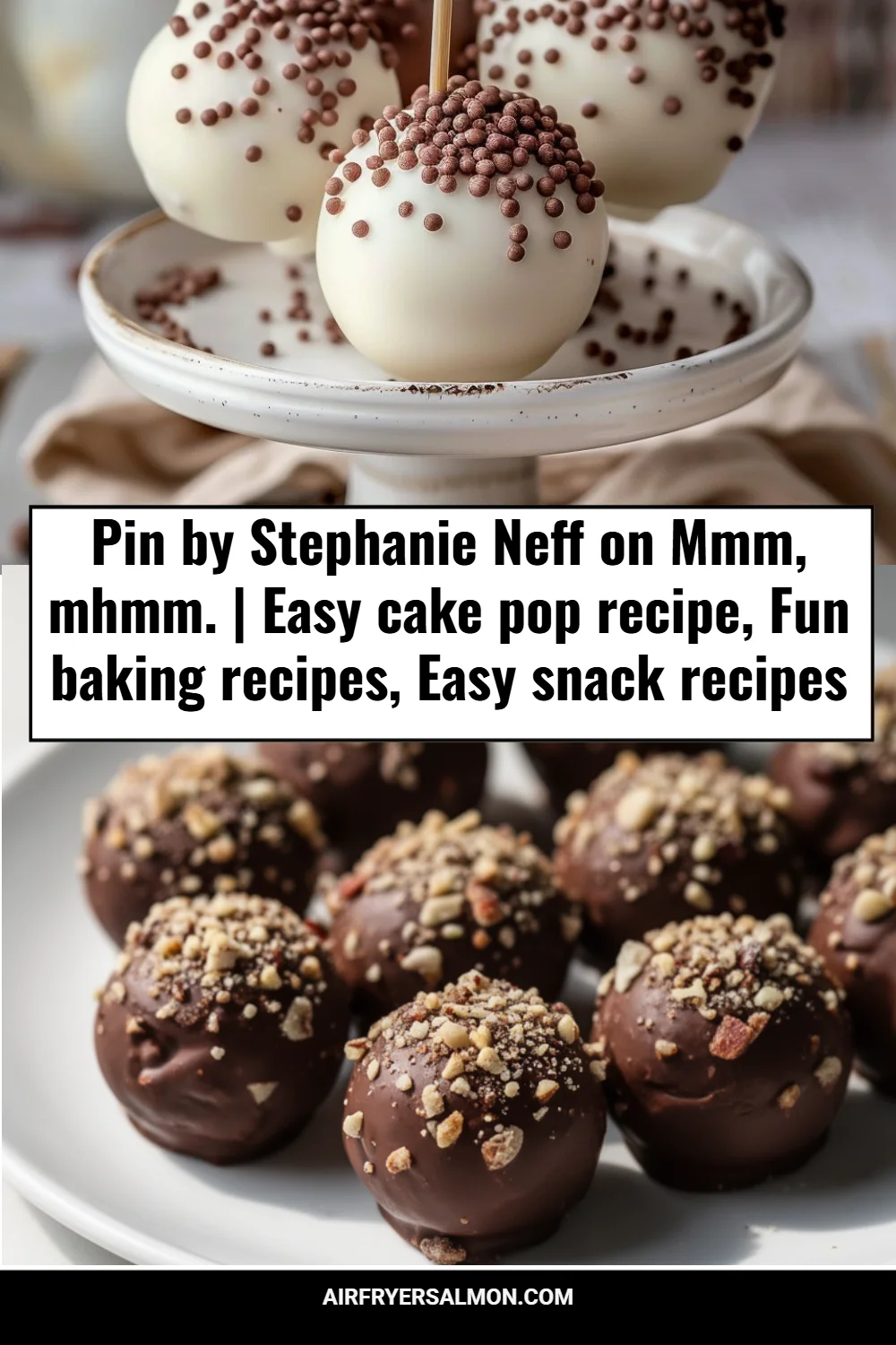 Pin by Stephanie Neff on Mmm, mhmm. | Easy cake pop recipe, Fun baking recipes, Easy snack recipes