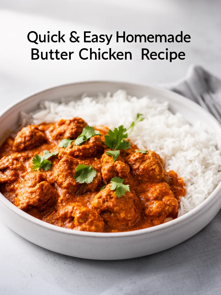 Quick & Easy Homemade Butter Chicken Recipe