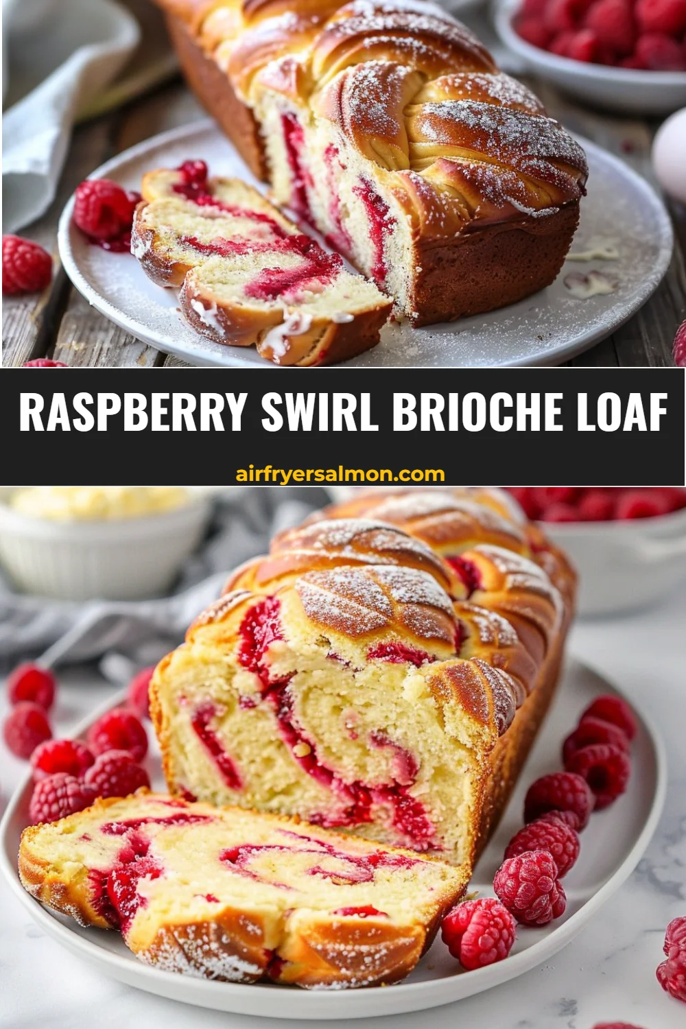 Raspberry Swirl Brioche Loaf