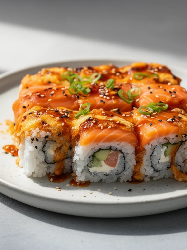 Spicy Salmon Sushi Bake Recipe