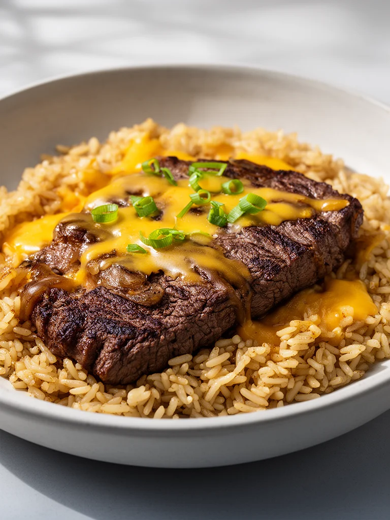 Steak Queso Rice