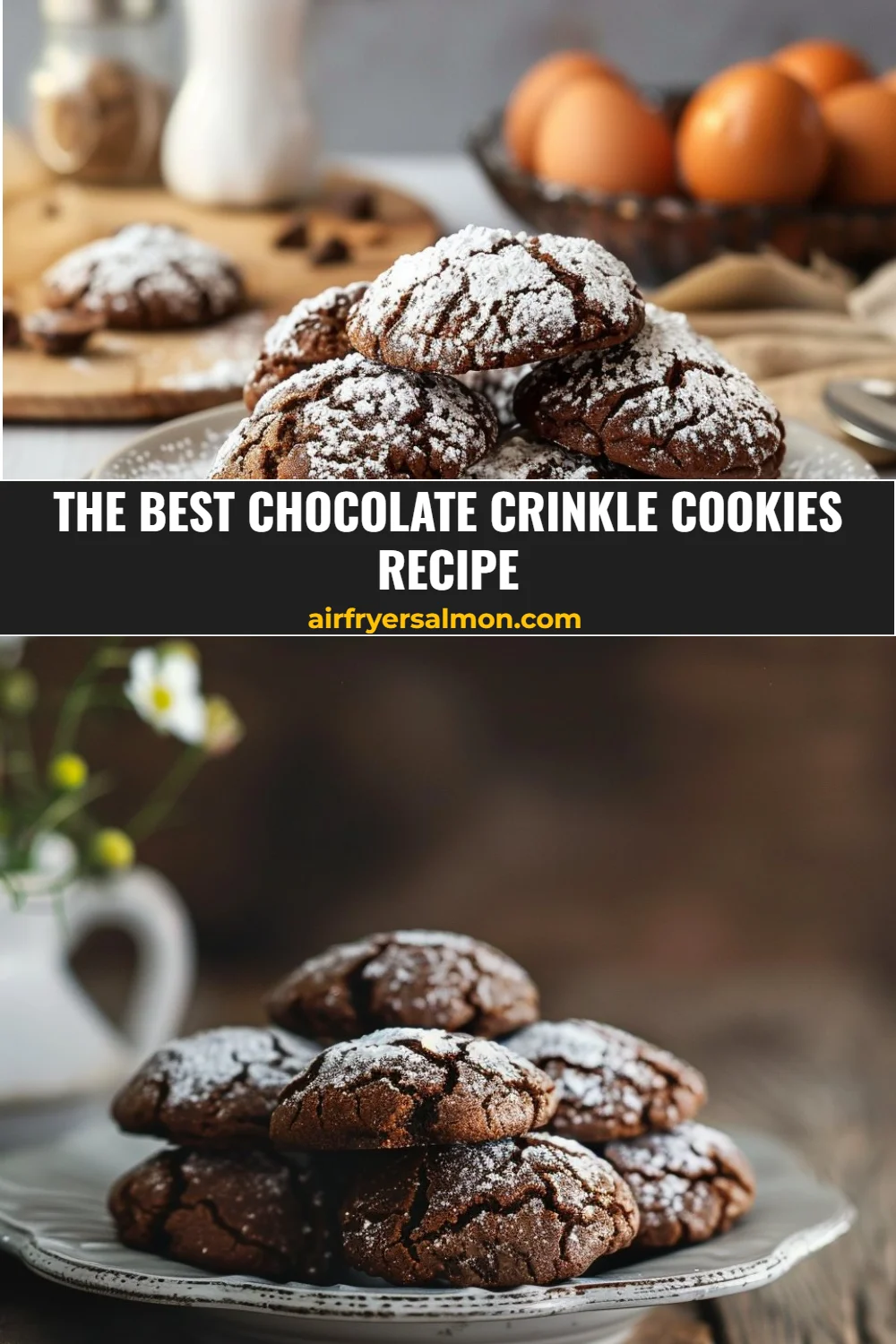 The BEST Chocolate Crinkle Cookies Recipe