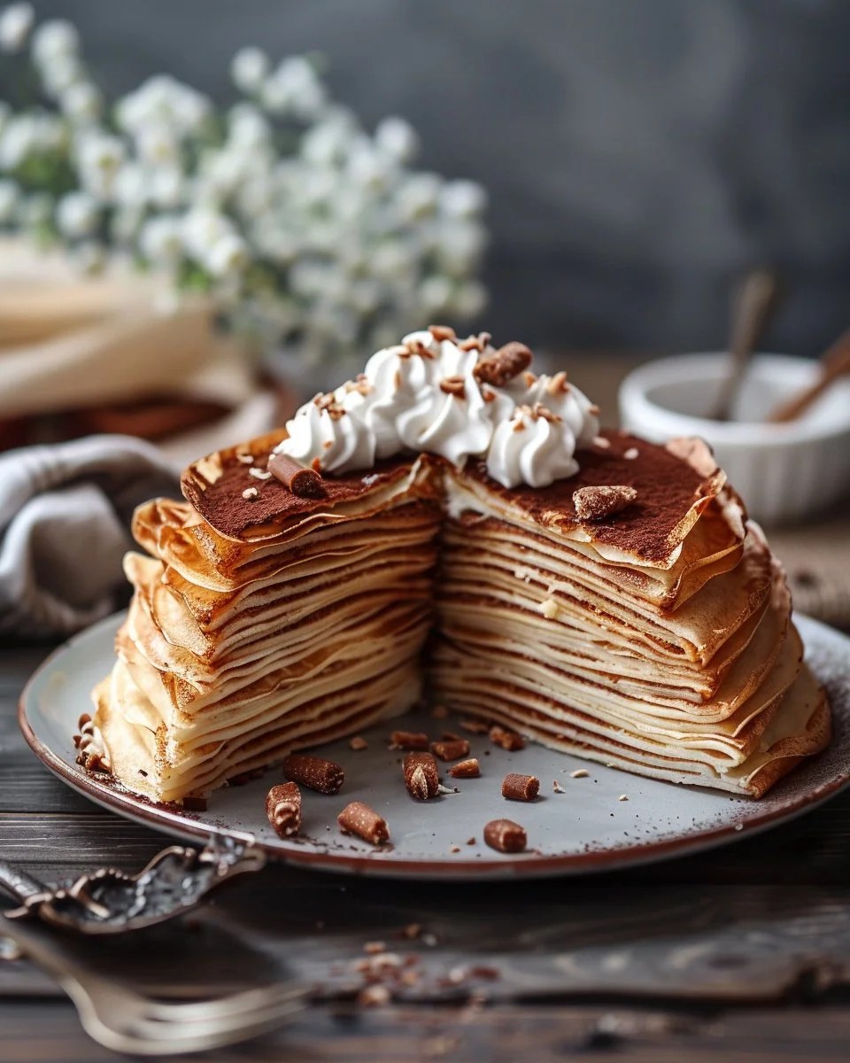 Vanilla & Speculoos Crêpe Cake