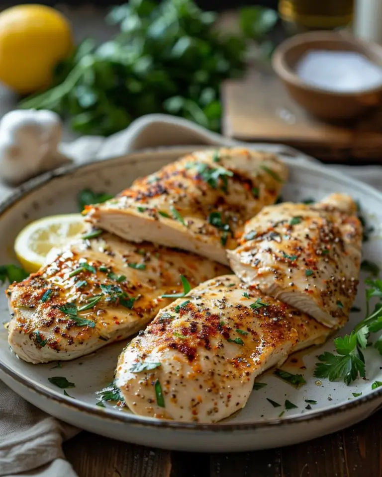 Delicious Yogurt Marinated Chicken ready to serve