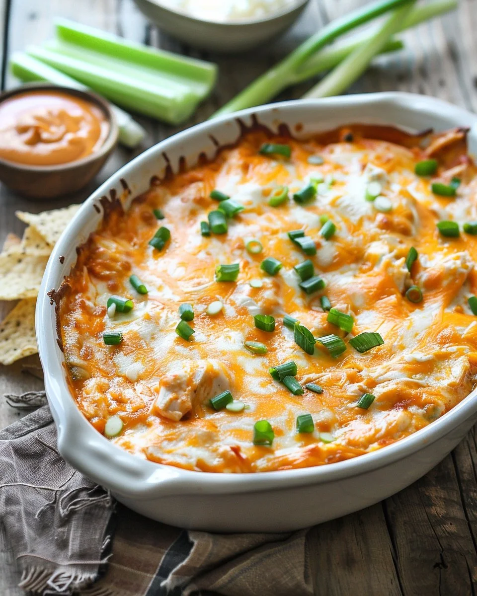 Buffalo Chicken Cheese Bake