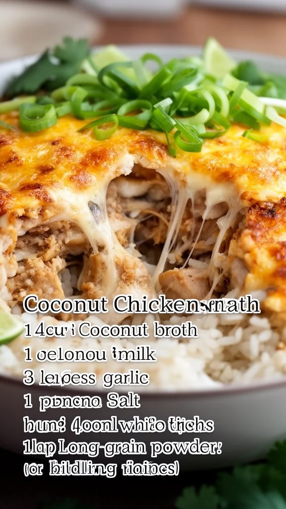 Coconut Chicken Brothy Rice: A Cozy One-Pot Delight!