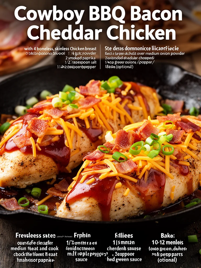 Cowboy BBQ Bacon Cheddar Chicken