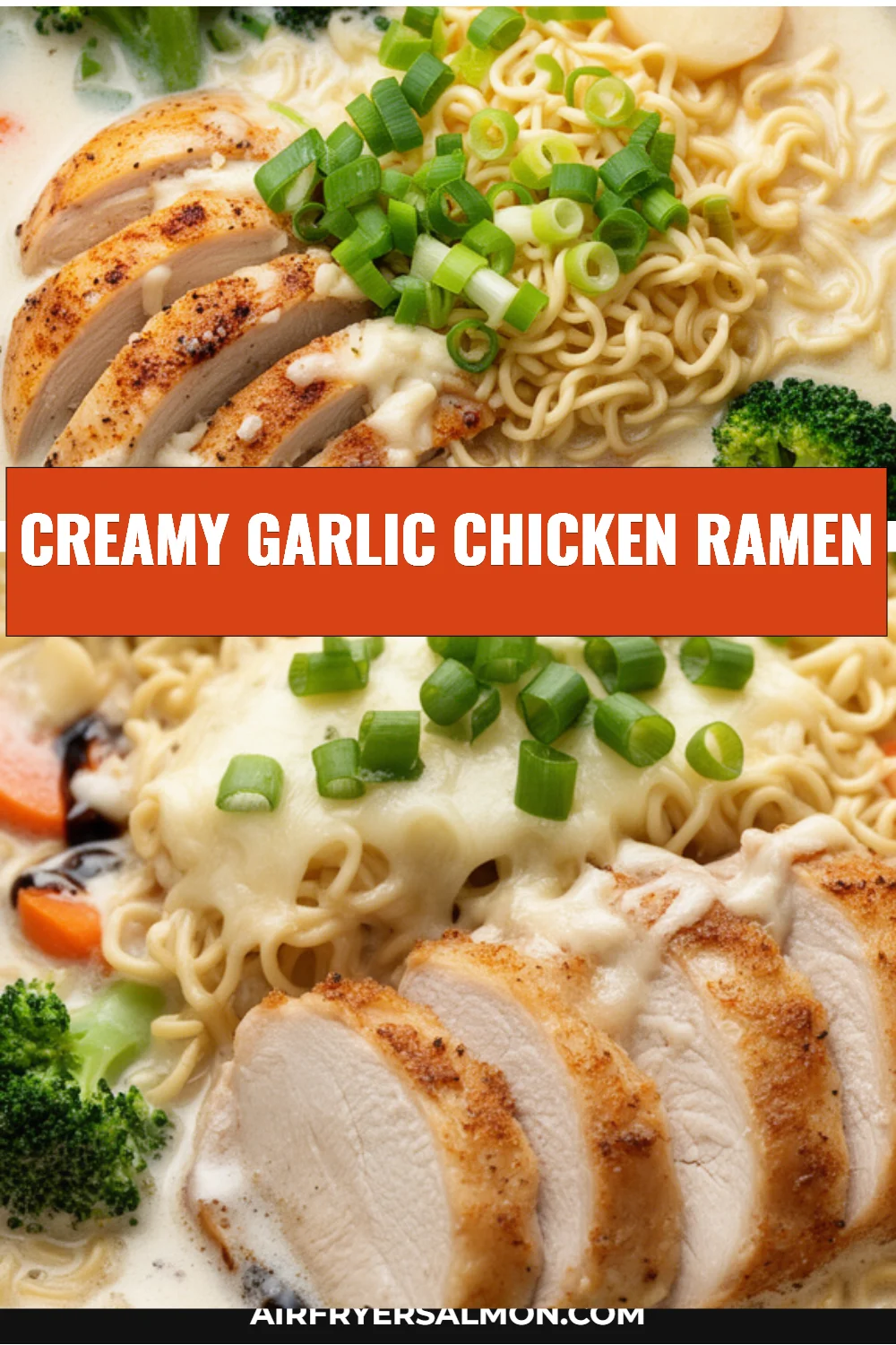 Creamy Garlic Chicken Ramen