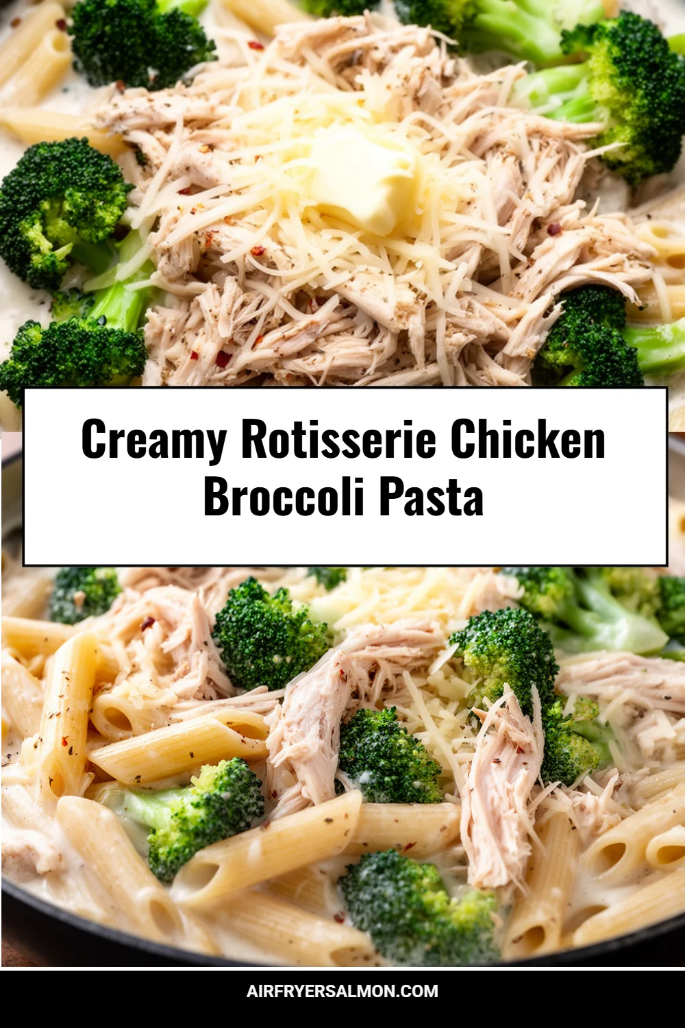 Creamy Rotisserie Chicken Broccoli Pasta