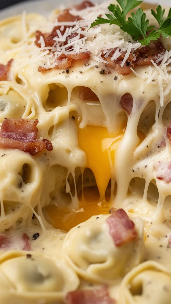 Creamy Tortellini Carbonara