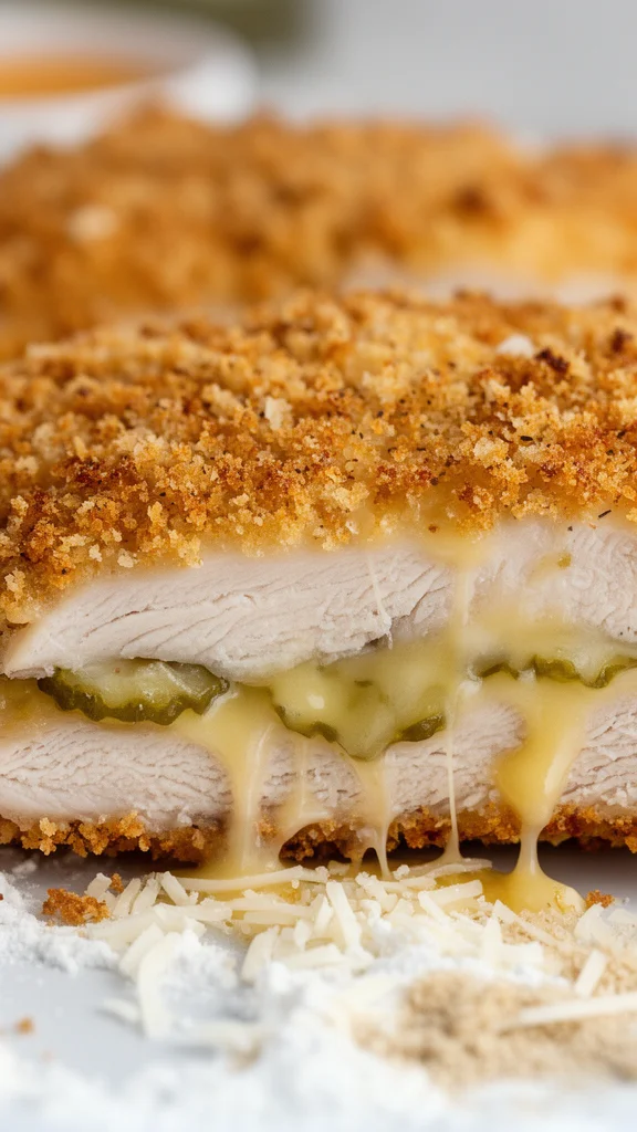 Crispy Dill Pickle Parmesan Chicken