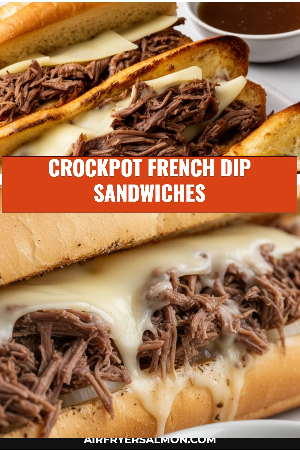 Crockpot French Dip Sandwiches