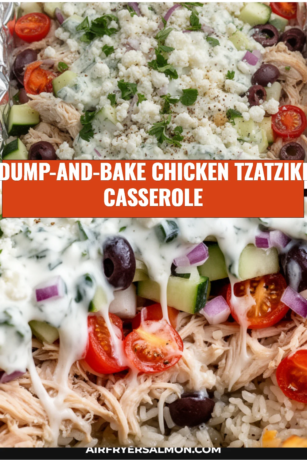 Dump-and-Bake Chicken Tzatziki Casserole