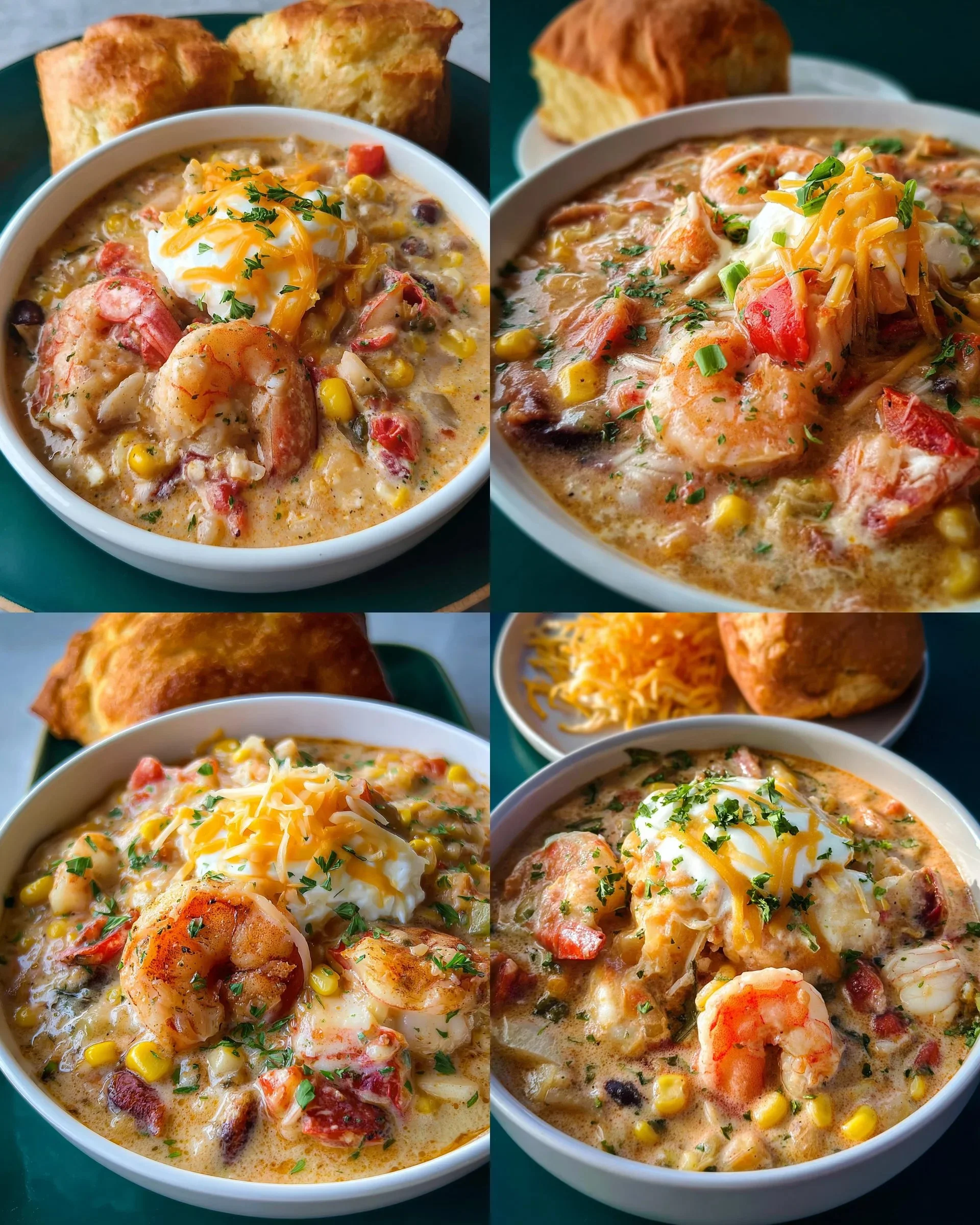 Easy Creamy Seafood and Shrimp Chili