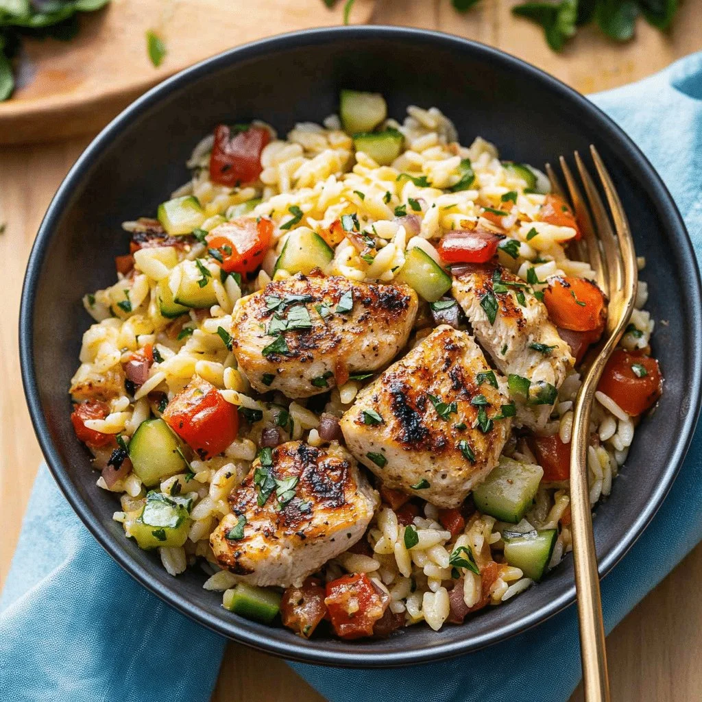 Flavorful Mediterranean Chicken Orzo Recipe For A Healthy Dinner