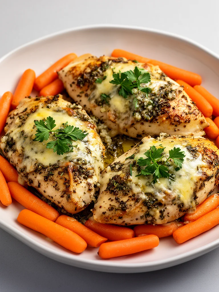 Garlic Herb Chicken & Carrot Plate