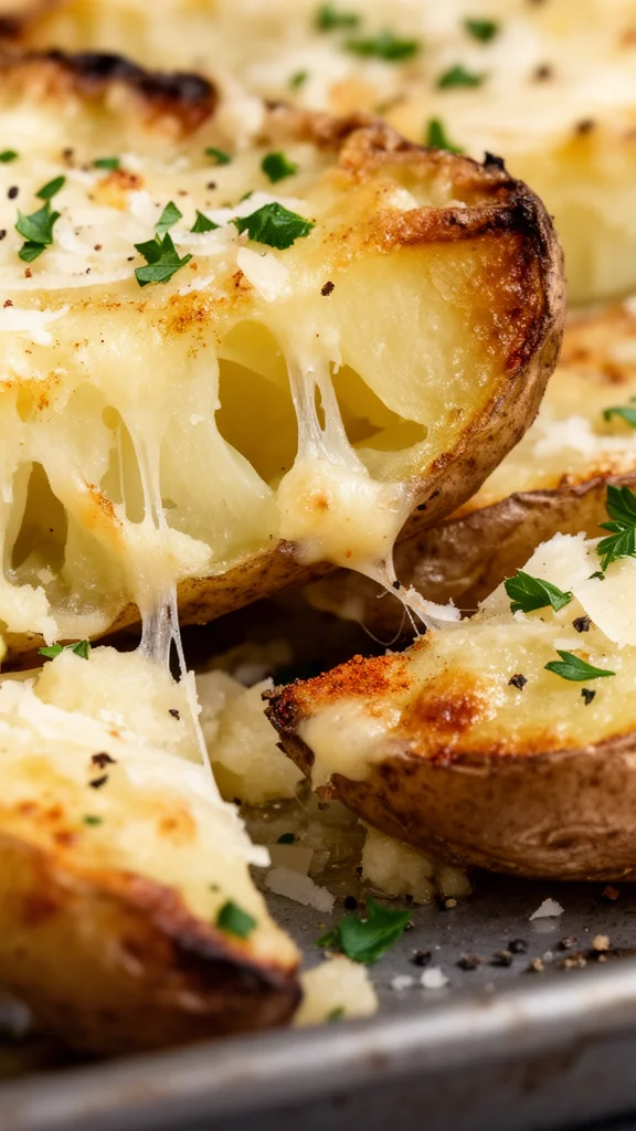 Garlic Parmesan Potato Wedges