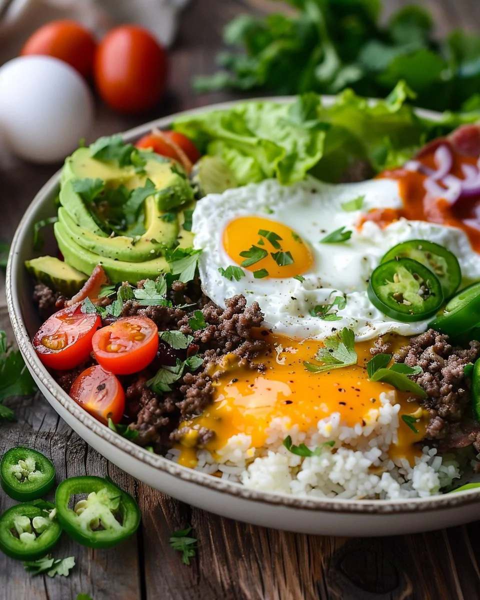 High-Protein Cheeseburger Bowls Recipe – Low-Carb Meal Prep with Ground Beef & Burger Sauce