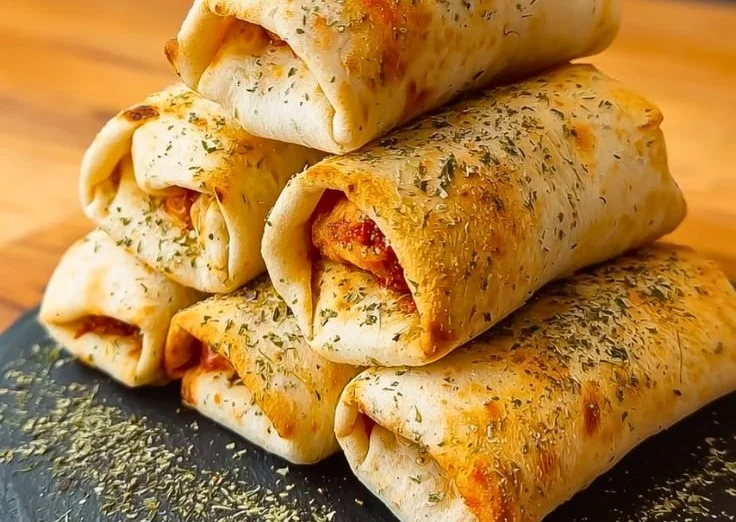 High Protein Pepperoni Pizza Rolls