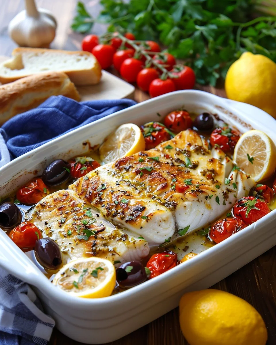 Mediterranean Baked Fish