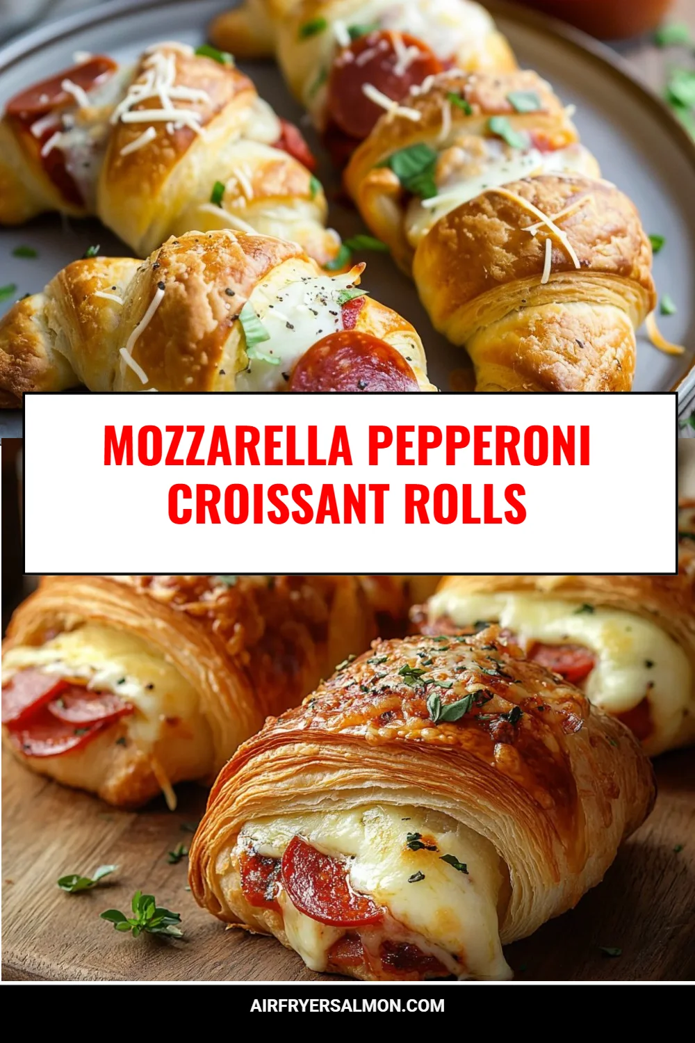 Mozzarella Pepperoni Croissant Rolls