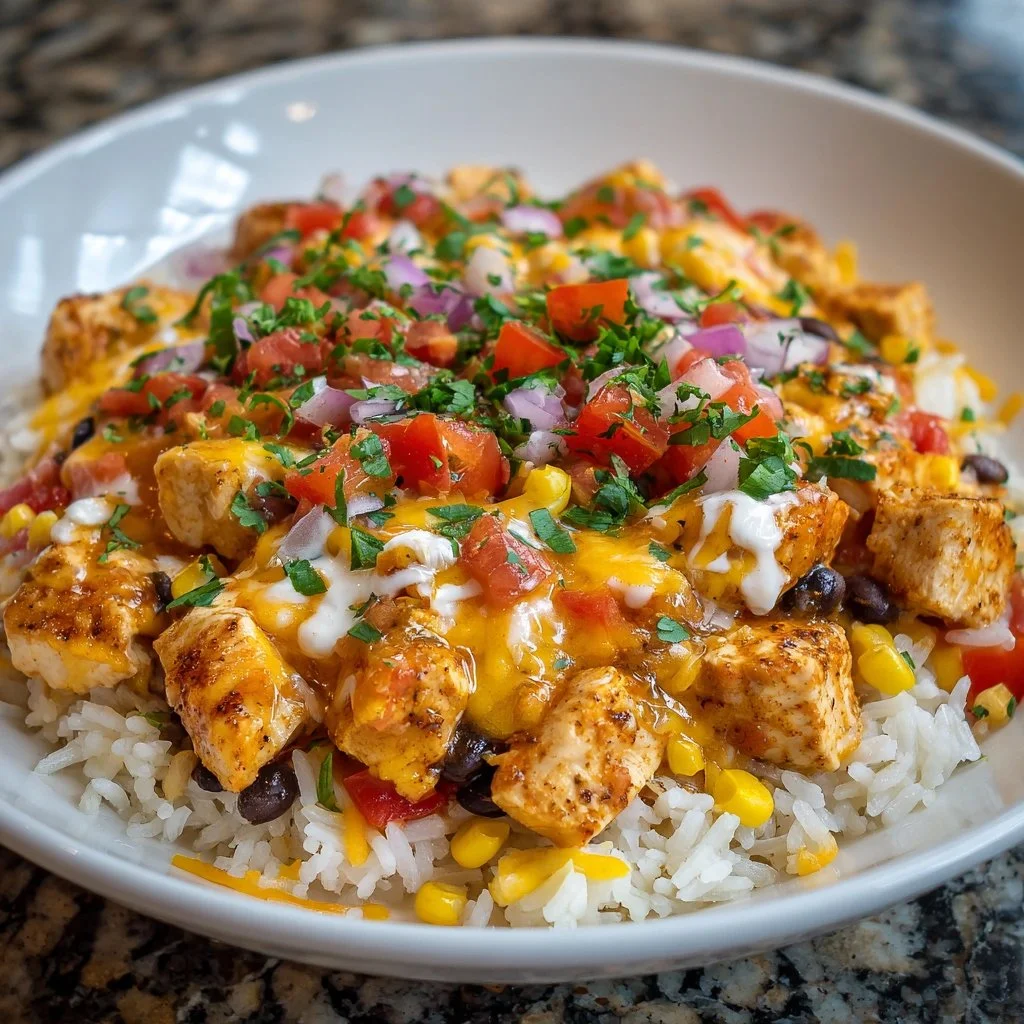 One-Pot Cheesy Southwest Chicken & Rice: Creamy Bliss!