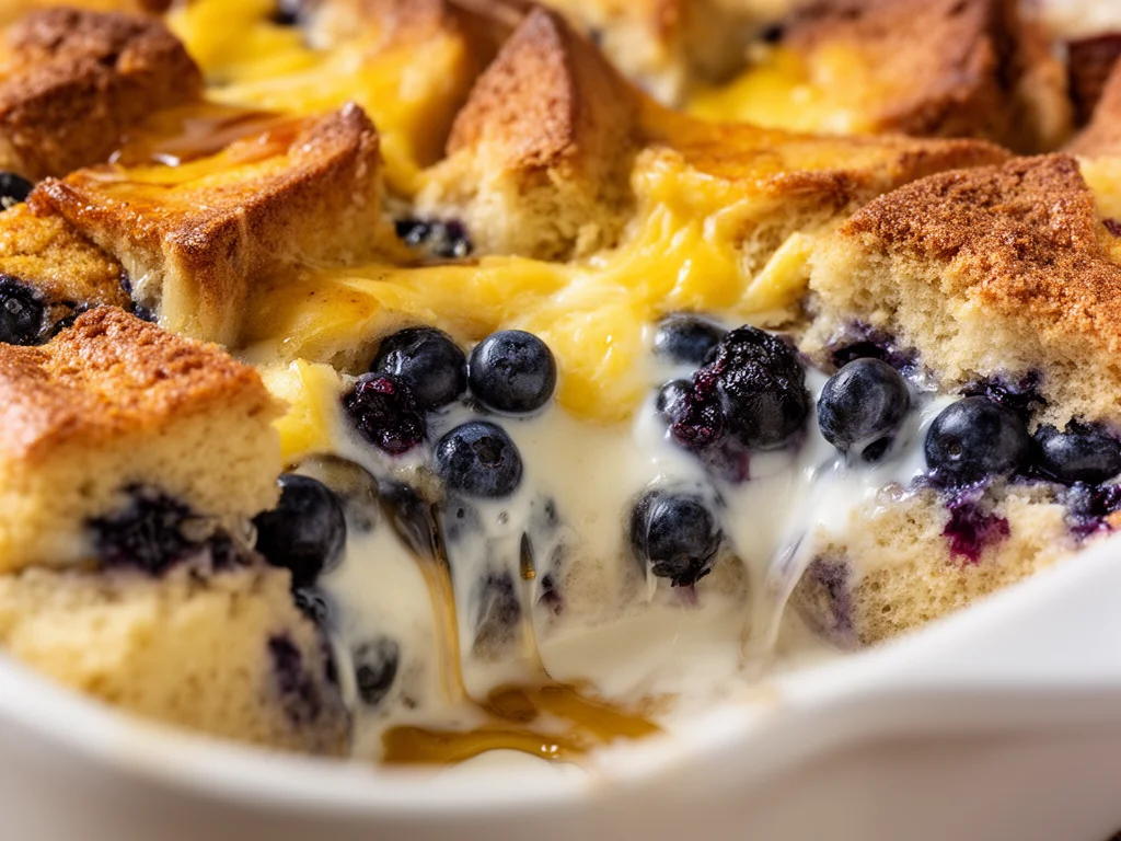 Quick Blueberry French Toast Casserole