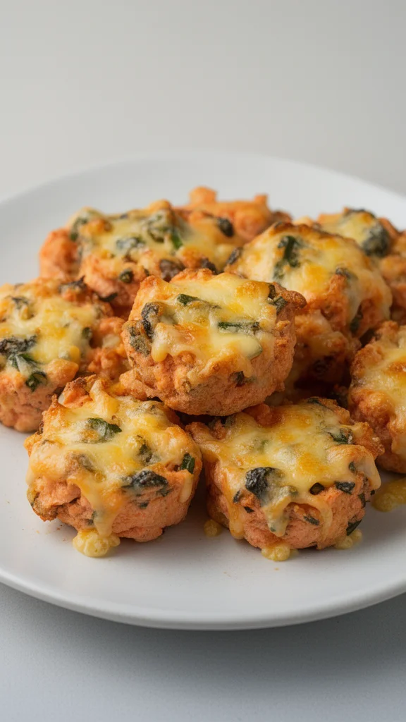 Salmon protein bites rich in nutrients and flavor