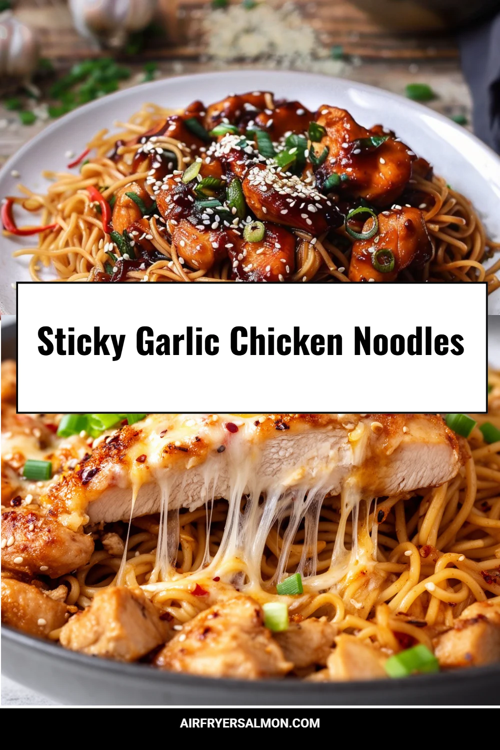 Sticky Garlic Chicken Noodles